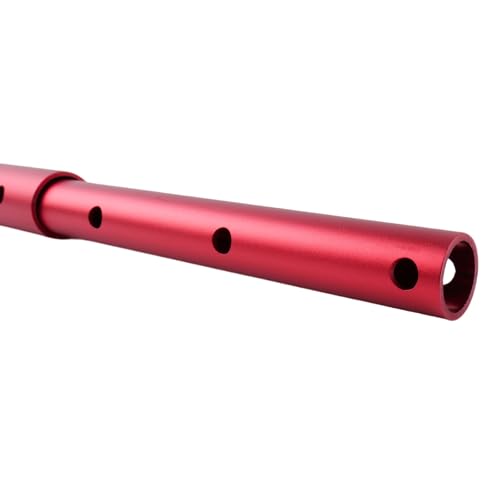 Black Expandable Spreader Bar Set Sports Pilates Training Tools Kit - color: Red
