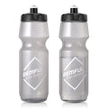 GEMFUL Cycling Water Bottle BPA Free Reusable Bike Gym Fitness Clear Squirt Squeeze Bottles Sports Leakproof Bicycle Workout 24oz 2 Pack | BPA Free, Leakproof, Squeeze Design For Easy Hydration, Fits Standard Bike Cages, Reusable & Durable, for Cycling, B