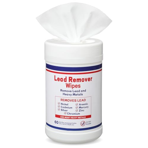Nuanchu 1 Pack Lead Remover Wipes for Shooting 60 Count Per Canister Hand & Surface Cleaning Wipes Effectively Removes Lead, Dust, Oil & Grime Disposable Wipe for Mechanics Construction Diy (Classic) - style: Classic