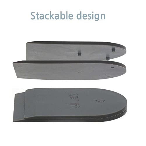 Squat Heel Wedges Lifts Inserts Insoles for Squats (15mm-21mm Medium) - Black, Polyurethane, Unisex Adults, Adults with Heel Pain, Unisex, Insoles, shoe insert
