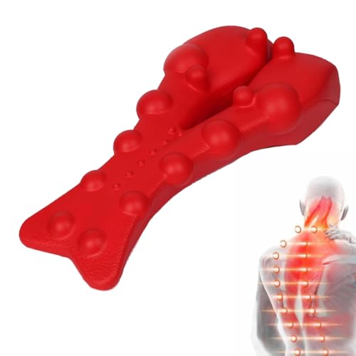 Trapezius Trigger Point Massager, Suboccipital Release Tool Trigger Point Massager for Muscle Pain Relief Neck Back Shoulders - color: Red