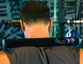 | Squat Wrap (Short) | Thin Bar Pad Wrap. Hugs-the-Bar. Secures to Standard & Olympic Barbells. Great for Squats, Lunges, & Leg Day. - color: Turquoise
