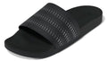 adidas Women's Adilette Comfort Slides - color: Black/Silver Metallic/Black, size: 19 Women/18 Men