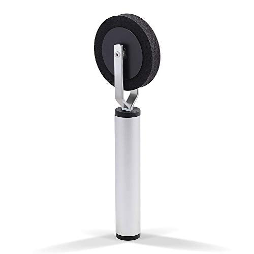 NEWISHTOOL 12mm Sponge Roller Vinyl Application Tool Car Detail Tool | Slim Edge, Single Wheel, Aluminum Handle, Soft Foam Seam Roll, for Wrapping Film to Hard to Reach Areas Line Corner Gap