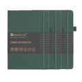 &And Per Se Lined Notebooks 3-Pack Gift Set, A5 Hardcover Journals, 160 Pages 100gsm Thick Paper, Journaling Notebook for Office School (Green) - color: Green, style: 3 Pack-Lined