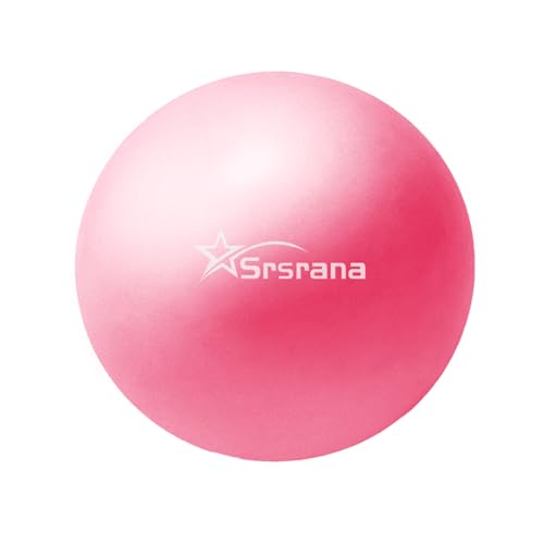 9 Inch Pilates Ball - Small Exercise Ball for Yoga, Barre & Physical Therapy - Anti-Burst Non-Slip Mini Core Ball for Stability, Back Pain Relief & Posture Correction - color: 1Pink