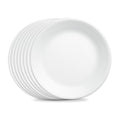 Corelle Vitrelle 8-Piece Dinner Plates Set Triple Layer Glass and Chip Resistant, Lightweight Round Plates, Winter Frost White - size: 10.25" Dinner Plates