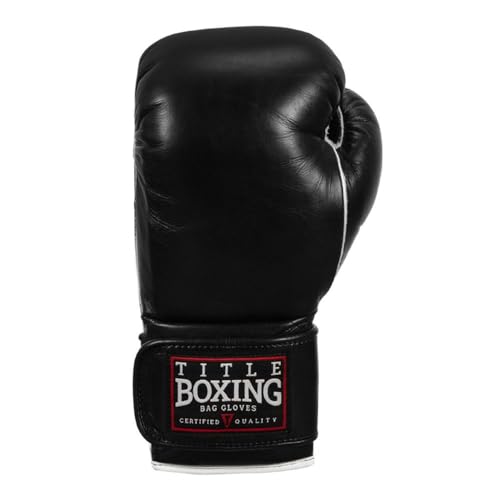 TITLE Boxing Old School Leather Sparring Gloves 2.0 - Boxing Gloves, Boxing Training Gloves, MMA Gloves, Oz Training Gloves, Kickboxing Gloves, Punching Bag Gloves, Sparring Gloves - color: Black, size: 16 oz