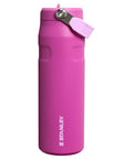 Stanley IceFlow Flip Straw 2.0 Water Bottle 24 OZ | Built-In Straw with Larger Opening | Lightweight & Leak-Resistant | Insulated Stainless Steel | BPA-Free | Dark Blossom - color: Dark Blossom, size: 24 Ounces