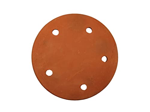 Terracotta Weighted Plate for Grape Leaf Roll Dolma Dolmades Tolma Warak Enab - PACK of 2 - Perfect Tool for Stuffed Dishes! - IMPROVED SPECIAL EDITION
