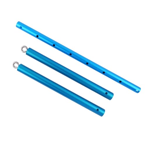 Black Expandable Spreader Bar Set Sports Pilates Training Tools Kit - color: Blue