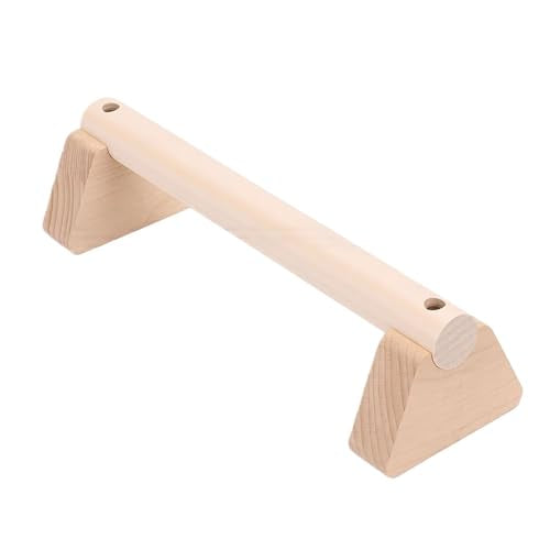 2Pcs Parallettes Push Up Bar, Wooden Parallettes Handle Stands Grip Body Strength Training, Push Up Stand with Anti Slip Pad, Balance Beam Exercise for Men Strength Training - size: 30cm