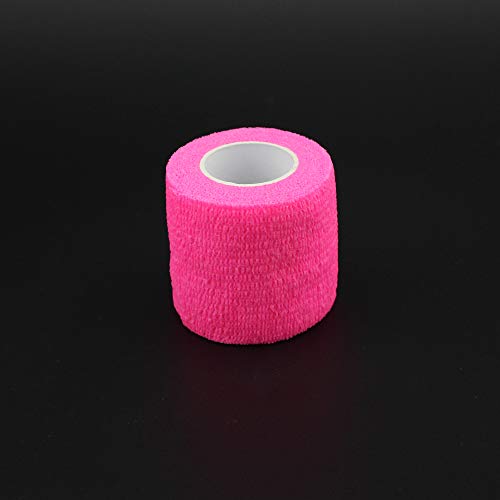 Sensi Wrap Grip Cover Sports Self Bandage Rolls 2-inch x 5-Yards 24pcs (Hot Pink) - color: Hot Pink