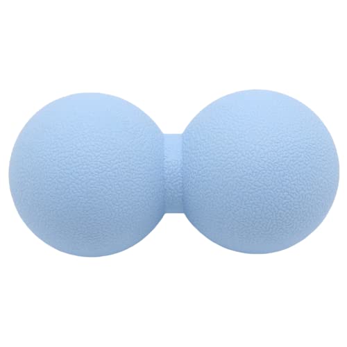 Hard Peanut Massage Ball, Double Lacrosse Massage Ball. Deep Tissue Massage Roller Mobility Ball for Physical Therapy Myofascial Release Muscle Relaxer Acupoint Massage (Blue) - color: Blue