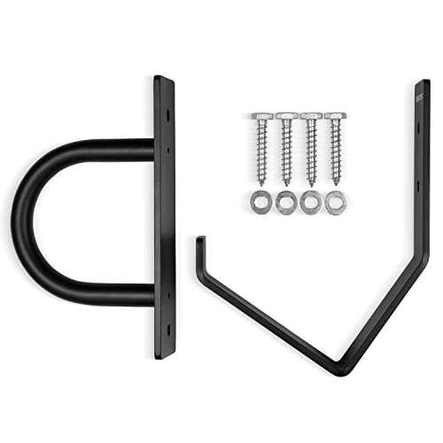 Meister XSteel Battle Rope Wall Mount Kit w/Anchor & Storage Hook - Matte Black | Commercial-grade steel wall anchor & storage hook for conditioning ropes, fits all battle ropes from 1.0" to 2.5"