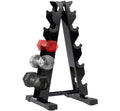 5 Tier Dumbbell Rack Weight Rack for Home Gym | 260 LBS Capacity, Steel A-Frame, Space Saving Folds Up Design, Rack Only No Dumbbells