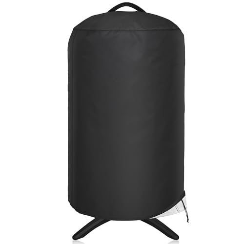 NEXCOVER Round Grill Cover -19.5” Dia for George Foreman Gfo3320 Gfo240 Crills, Dome Smoker Cover, Fade & UV Resistant Barbecue Cover,Waterproof BBQ Grill Cover, Black - size: Round 19.5"Dia