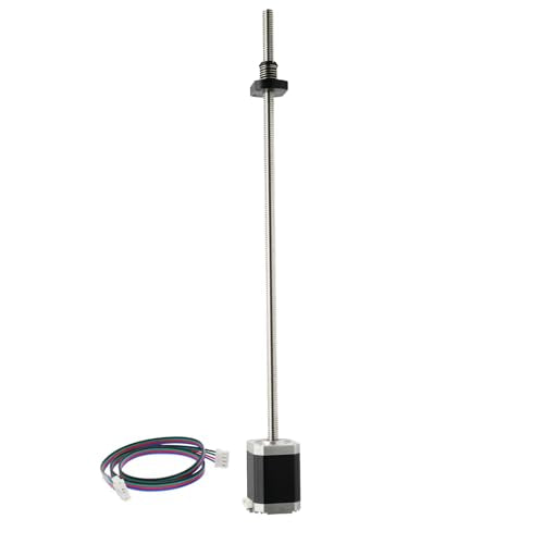 Iverntech NEMA 17 Stepper Motor with Integrated 417mm Tr10x2 Lead Screw 42x60mm 1.5A for 3D Printers or CNC Machine - size: 417-Tr10X2