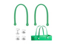 Replacement Straps for Large Rubber Beach Bag, Replacement Handles with 4 Snaps for Rubber Beach Bag, EVA Bag Strap Replacement, Beach Bag Repair Kit - color: Green