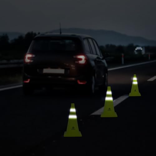 RoadHero 18 Inch 2 Pack Collapsible Traffic Safety Cones with Bag, Green | Pop-up Design, Reflective Collar, Road Safety, Driving Training & Parking Lots - size: 18 Inch