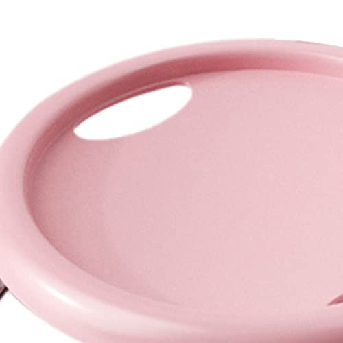 Keenso Core Slider Ab Workout Sliding Disc with PU Plastic Metal Build 4 Universal Rollers for Core Training Home Gym Exercise for Men and Women - color: Pink