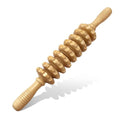 Manual Massager Wooden Handheld Roller Trigger Point Massager Stick for Fascia, Cellulite, Muscle & Abdomen, Body Therapy Massager, Muscle Belly Relief Tool, Natural Wood - color: Wood