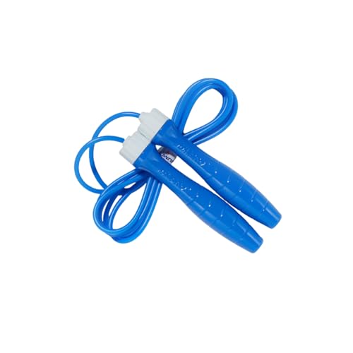 KSY Kids Jump Rope (Crystal Series) – Durable PVC Jump Rope for Kids Ages 6-12 – Lightweight, Adjustable, and Tangle-Free – Made in Korea - color: Navy Blue