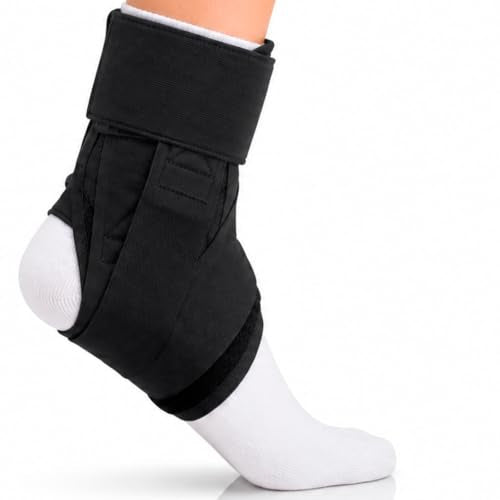 Vive Lace Up Ankle Brace for Women & Men - Compression Sleeve for Achilles Tendonitis, Sprains - Foot Support for Plantar Fasciitis - Adjustable Wrap (X-Small) - size: X-Small