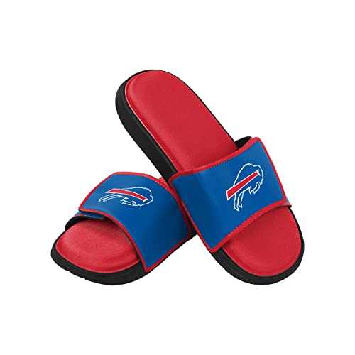 FOCO mens NFL Team Logo Sport Shower Foam Slide Flip Flop Sandals - size: 9-10