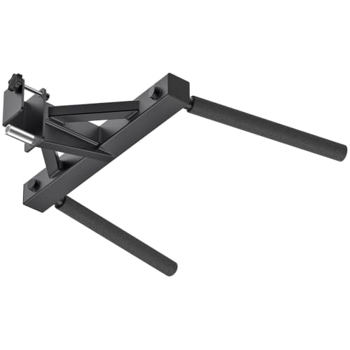 Dip Attachment for Power Cage with 5/8" or 1" Hole, Y-Shaped Dip Bar | Squat Rack Accessories with Non-Slip Foam Grips, Full Welded Steel, Power Rack Attachment for Home Gym Strength Training - color: D: Dip Bar Attachment(2x2 Rack, 5/8 & 1" hole)