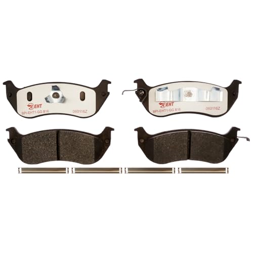 Raybestos Premium Raybestos Element3 EHT™ Replacement Rear Brake Pad Set for Select ’96-’02 Ford Crown Victoria, ’96-’02 Lincoln Town Car and ’96-’02 Mercury Grand Marquis Model Years (EHT674AH) - size: One Size, style: EHT674AH