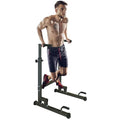 Adjustable Height Dip Bar Station, Heavy Duty Dip Station for Home Gym,Multi-function Dip Station Pull Up Bar Full Body Strength Training Workout Fitness Equipment for Tricep Dips - color: Dip Station