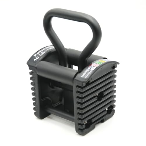 PowerBlock Pro Series Kettlebell Handle – Compatible Pro Series Dumbbells, Strength Training Accessory, for Home Gym & Commercial Use, Workout Equipment, Black