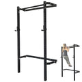 PRx Performance Murphy Foldable Squat Rack with Space-Saving Pull-Up Bar - Wall-Mounted Gym Equipment, Includes J-Cups for Barbell, Ideal for Strength Training, Bench Press and Leg Squats - color: Straight Pull-Up Bar