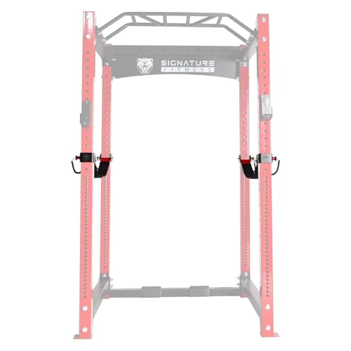 Fitvids Upgraded Adjustable Jammer Arms, Lever Arms, Monolift Attachments Rated 600 LB Per Arm, Fits Racks at All Post Sizes and Hole Sizes, Pair - style: straps-black