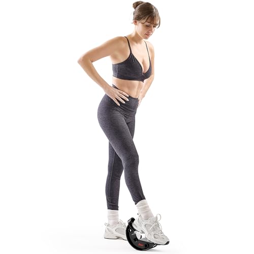 Sunny Health & Fitness Calf Stretcher and Foot Rocker for Plantar Tight Calves Relief Hamstring Ankle Strengthener Facetious Sling Stretch Fighter Stretching Device Mobility - style: Black
