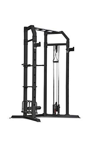 Marcy Strength Training Home Gym Cage with Pulley System for Weightlifting, Bodybuilding, Full Body Workout Equipment for Home Exercise - style: Power Tower Cage