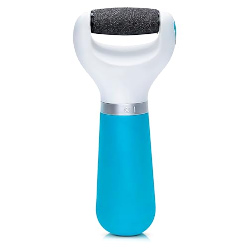 Battery Operated Foot Callus Remover for Dead Skin, Exfoliating Tool | Electric Foot Grinder for Cracked Heels & Calluses; Replaceable Roller Head; Pedicure Tools for Feet, Smooth Skin at Home - color: Ocean Blue Callus Remover