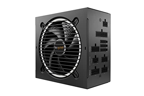 be quiet! Pure Power 12 M 1000W Modular Power Supply | 80 Plus® Gold | ATX 3.1 | PCIe 5.0 GPUs and 6+2 pin connectors | 12VHPWR Cable Included | Silent 120mm be quiet! Fan - BN506 I 10 Year Warranty - size: 1000W, style: 12 M