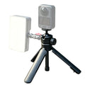 POP-4 Self-Opening Tabletop Tripod & Selfie Stick for Smartphones, Cameras & Pocket Gimbals, Magnetic Phone Mount Ready, Tap-to-Open Mini Tripod with 360° Ball Head, Dual 1/4" Threads, Portable