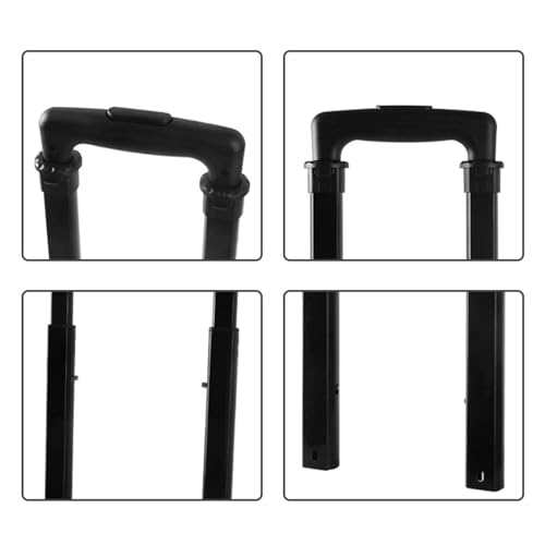 MagiDeal Suitcase Telescopic Handle,Pull Out Rod Stylish Daily Usage Replacement Accessories Spare Parts for Travel Case,Traveling Bag, Black