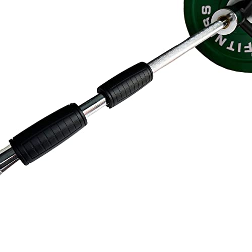 Weight Bar Grips Fit Standard Barbell, Dumbell Handles, Thick Bar Training Adapter For WeightLifting & Cable Attachments Fitness Training Rope Grips For Body Arm Forearm Builder Strength - color: Black