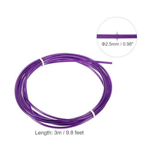 PATIKIL Speed Jump Rope Replacement Cable, Professional Skipping Rope Steel Wire Replace for High Speed Jump Ropes - color: Purple