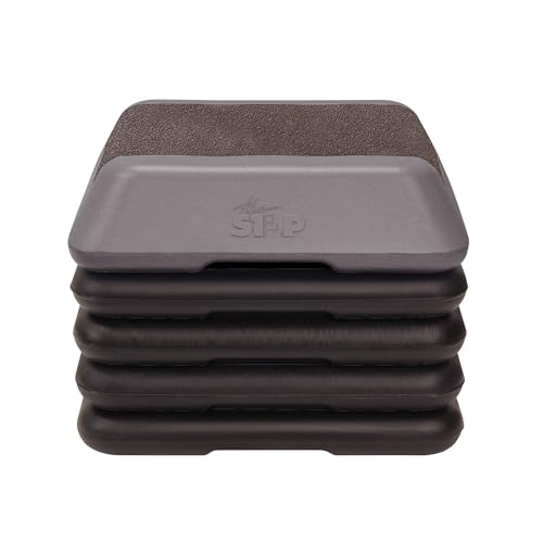 The Step Adjustable High Step Aerobic Platform with 4 Risers, Home Gym Workout Equipment, Fitness Exercise Equipment Made in the USA - color: Grey