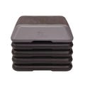 The Step Adjustable High Step Aerobic Platform with 4 Risers, Home Gym Workout Equipment, Fitness Exercise Equipment Made in the USA - color: Grey