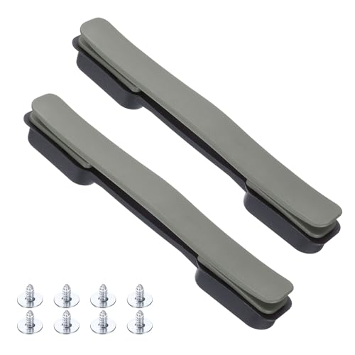 uxcell 2 Pcs Luggage Handle Replacement 8.5 Inch Suitcase Handle Carry Strap Plastic Pull Handle Grip Luggage Replacement Parts with Screws for Suitcase Box Luggage Case, Titanium Silver - color: Titanium Silver