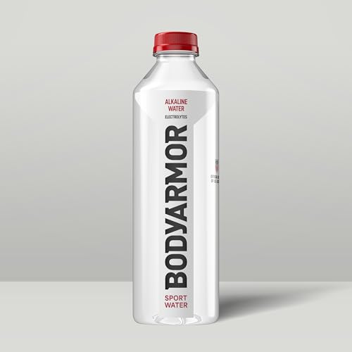 BODYARMOR SportWater Alkaline Water, Superior Hydration, High Alkaline Water pH 9+, Electrolytes, Perfect for your Active Lifestyle, 1 Liter (Pack of 6) - size: 1 Liter (Pack of 6)