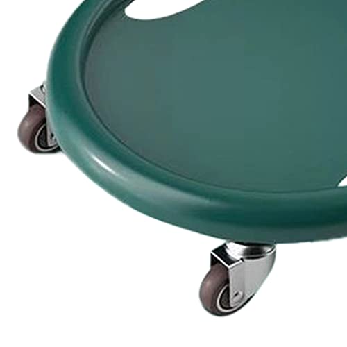 Keenso Core Slider Ab Workout Sliding Disc with PU Plastic Metal Build 4 Universal Rollers for Core Training Home Gym Exercise for Men and Women - color: Dark Green