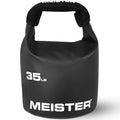 Meister BEAST Portable Sand Kettlebell - Soft Sandbag Weight - 35lb / 15.9kg - Black | Soft-sided kettlebell w/ oversized neoprene handle for swings, squats, presses, pulls and more. Ideal for home and travel