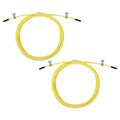 PATIKIL Speed Jump Rope Replacement Cable, Professional Skipping Rope Steel Wire Replace for High Speed Jump Ropes - color: Yellow